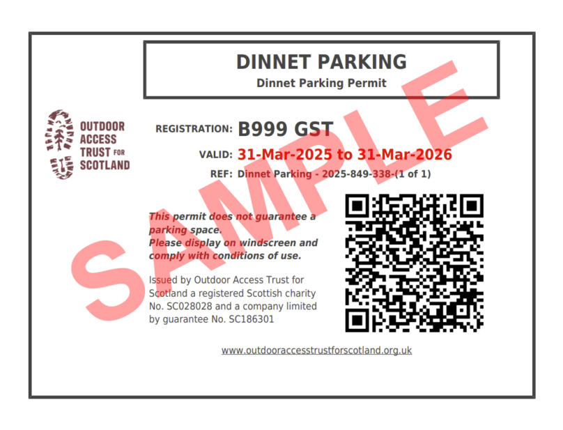 Dinnet Parking Permit (non-resident)